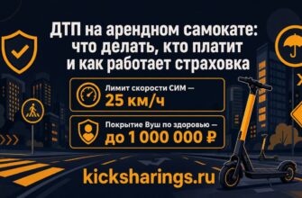 ДТП на арендном самокате: что делать, кто платит и как работает страховка