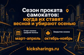 Сезон проката самокатов: когда их ставят весной и убирают осенью